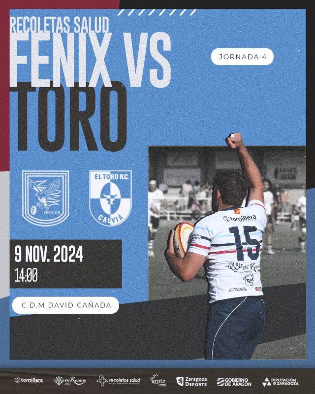 CUARTA JORNADA DE DHB: RECOLETAS SALUD FÉNIX VS EL TORO RUGBY